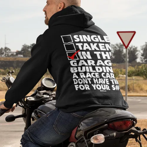 Miniatura 53 de STYLN Sudadera de manga larga con capucha Sudadera divertida con capucha unisex para adultos entusiastas del automóvil, camión, bicicleta, carreras