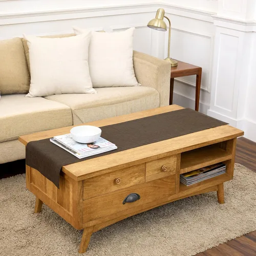 Miniatura 75 de Solino Home - Camino de mesa de lino, amarillo limón cambray, 14 x 120 pulgadas, Athena, lavable a máquina y de 100% lino europeo hecho a mano 15