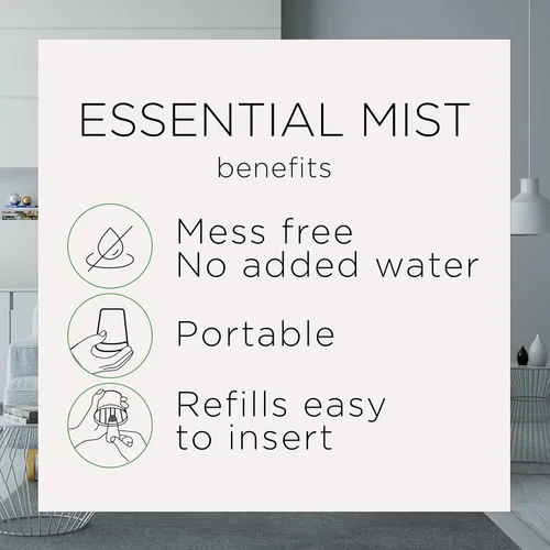 Miniatura 4 de Air Wick Recambio de niebla esencial, 5 unidades, manzana y canela, difusor de aceites esenciales, ambientador