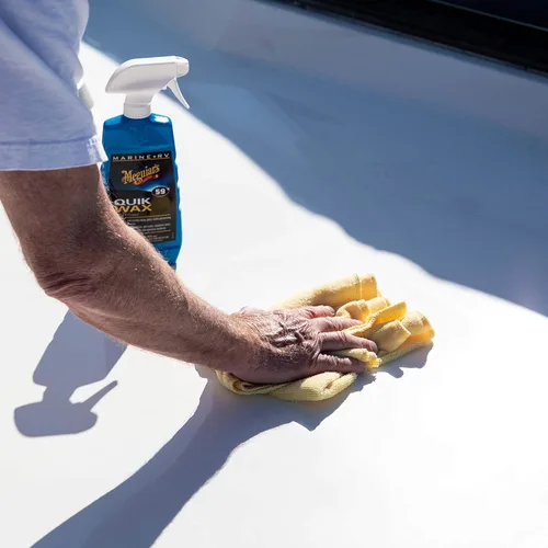 Miniatura 30 de Meguiar's Paquete de quitamanchas de agua calcárea y paño de microfibra.