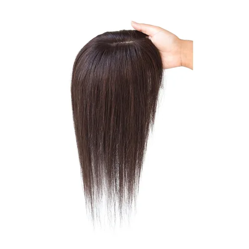 Miniatura 9 de viviaBella Extensiones de cabello humano con clip, sin costuras, para mujer, base de seda gruesa para cabello que pica
