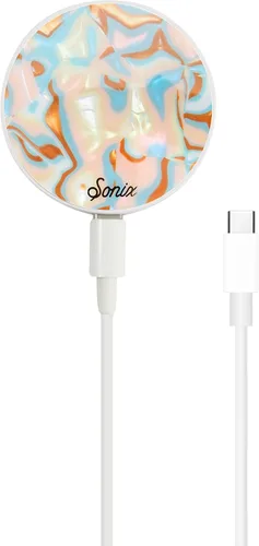 Miniatura 9 de Sonix Cargador compatible con MagSafe para iPhone 15, 14, 13, 12 Series Cargador inalámbrico rápido x cable de 6.5 pies (USB-C) Pearl Tort
