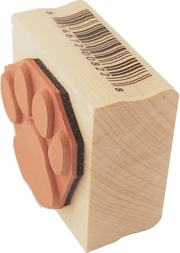 Miniatura 6 de Sello de goma con estampado de pata de león y tigre de gato, 1" x 1.25", #ST0200