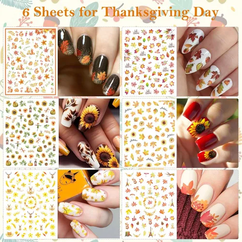 Miniatura 3 de winthrop 12 hojas de calcomanías de Pascua para uñas, tiras completas de esmalte de uñas, calcomanías autoadhesivas para arte de uñas, lindos huevos