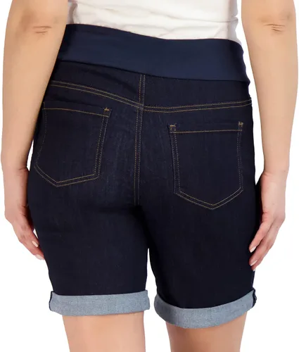 Miniatura 3 de Women's Maternity Shorts Double Roll Cuff - Mom Comfy Activewear, Pregnancy Clothes for Summer, BCI Certified