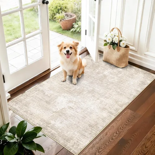 Miniatura 29 de HY HAO YUN LAI Alfombras antideslizantes para pasillos, alfombra lavable para pasillo, alfombra larga ultra suave para cocina, alfombras de acento