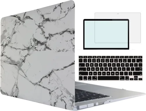 Miniatura 32 de Compatible con MacBook Air 1369 A1466 versión 2010-2017, carcasa rígida de plástico 4 en 1 con protector de pantalla de teclado compatible con Apple