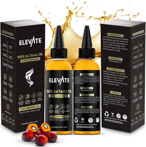 Miniatura 8 de Elevate Aceite de batana para el crecimiento del cabello Aceite orgánico crudo 100% puro y natural de Honduras Suero prensado en frío y sin