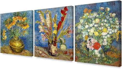 Miniatura 20 de Serie de pinturas de Vincent Van Gogh (favoritos). Reproducción de arte clásico de Van Gogh, impreso en lienzo Noche estrellada