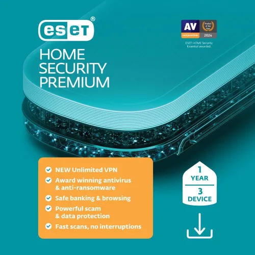 Miniatura 10 de ESET Home Security Premium Antivirus 2025 Edition 1 Device 1 Year Unlimited VPN Privacy Protection Ransomware Anti-Theft Digital