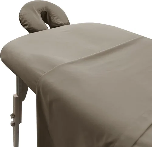 Miniatura 14 de London Linens Juego de sábanas de microfibra suave para mesa de masaje de 3 piezas, incluye funda para mesa de masaje, sábana bajera ajustable