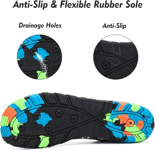 Miniatura 5 de SAGUARO Zapatos deportivos acuáticos unisex de secado rápido para playa, piscina, mar