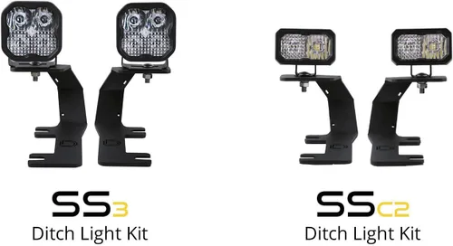 Miniatura 7 de Kit de luz de cuneta retroiluminada Diode Dynamics Serie Stage compatible con Chevrolet Silverado 1500 2014-2019, C2 1.0 Sport Combo Amarillo