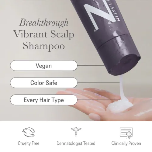 Miniatura 2 de NULASTIN Champú vibrante para el cabello del cuero cabelludo, champú voluminizador para cabello fino y cuidado nutritivo del cuero cabelludo