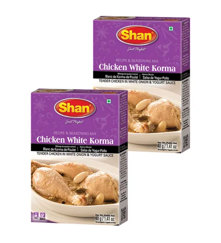 Miniatura 7 de Shan Korma Recipe and Seasoning Mix 1.76 oz (50g) - Spice Powder for Traditional Meat in Yogurt Sauce - Suitable for Vegetarians - Airtight Bag in a