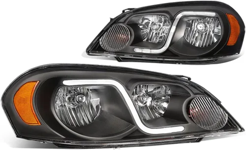 Miniatura 8 de DNA Motoring HL-OH-CI06-BK-CL1 - Faros delanteros de carcasa negra compatibles con Impala 06-13