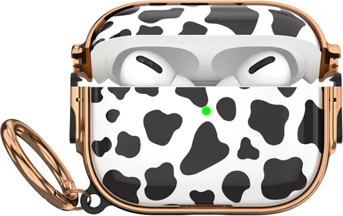 Miniatura 10 de Maxjoy Funda para AirPods 3 con cerradura, bonita funda protectora rígida para AirPod 3 de tercera generación para mujeres y hombres con llavero