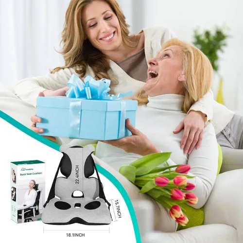 Miniatura 8 de Almohada de Apoyo Lumbar de Espuma Viscoelástica, Cojín para Asiento de Coche, Cojín para Silla de Oficina, Almohada de Asiento de Una Pieza, Mejora