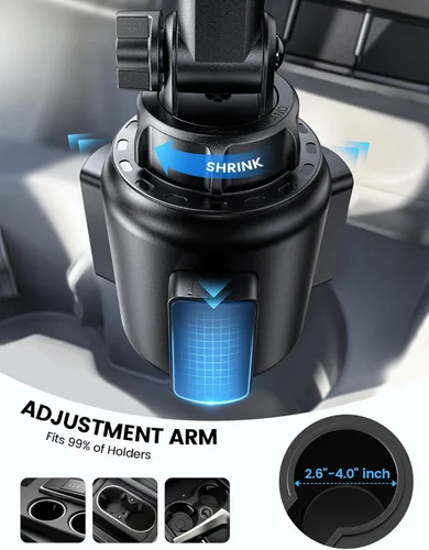 Miniatura 5 de Lamicall Soportes de teléfono para tu coche – [Compatible con fundas gruesas] Soporte universal ajustable para teléfono celular para camión, carrito