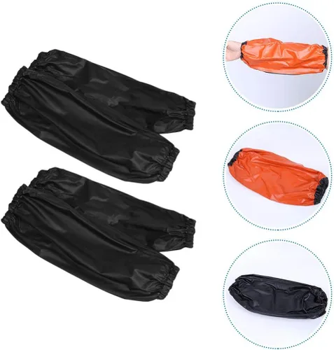 Miniatura 3 de EXCEART 2 pares de fundas impermeables de PVC a prueba de aceite, protector de brazo para antebrazo, protector para cocina, limpieza, lavado