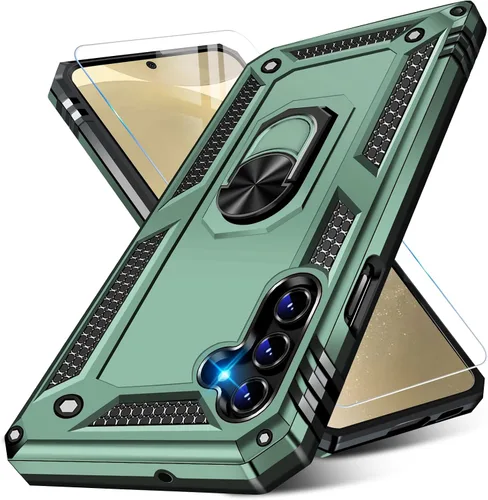 Miniatura 80 de Vaki Funda para Samsung Galaxy S22 5G con protector de pantalla integrado de grado militar, cubierta dura y resistente, funda resistente para Galaxy