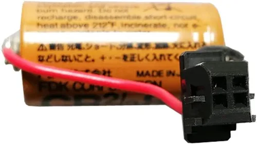 Miniatura 4 de BALOLO (15-Pack) CR2/3 8.L 3V 2000mAh Lithium Battery Compatible for Fuji CR2/38.L 3V PLC Lithium Battery FDK CR2/38.L with Black Plug