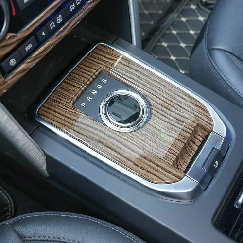 Miniatura 7 de YIWANG Cubierta de placa de cambio de engranajes de plástico ABS para Land Rover Discovery Sport 2015-2018 Accesorios de coche (negro cepillado)