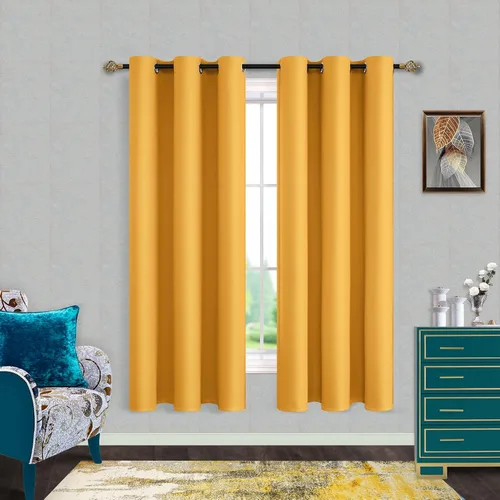 Miniatura 80 de Mrs.Naturall Cortinas Azul Real para Dormitorio, Cortinas Opacas Cortas Medianas Azul Cobalto para Cocina Decoración de Habitación de Adolescentes