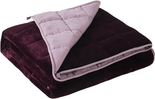 Satwip Manta con Peso Rosa de 12 Libras de Franela Mullida y Cálida, Manta de Cama con Peso Suave y Transpirable Cepillada, 48 x 72 pulgadas, Rosa