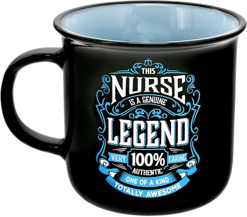 Miniatura 7 de Pavilion Gift Company - Nurse Genuine Legend - Taza de cerámica para fogata de 13 onzas, taza de café de doble cara, 1 unidad, paquete de 1, 3.75 x