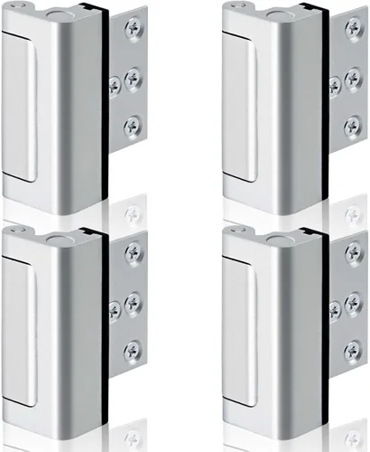 GreaTalent Paquete de 4 cerraduras de refuerzo de puerta de seguridad para el hogar, a prueba de niños, añade alta seguridad al hogar para evitar