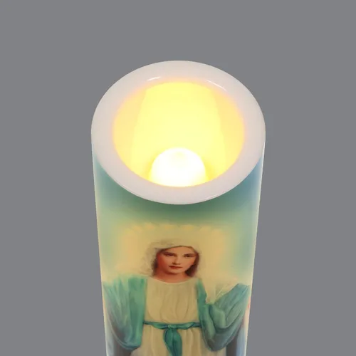 Miniatura 4 de Señora de los milagros, vela LED sin llama de oración devocional
