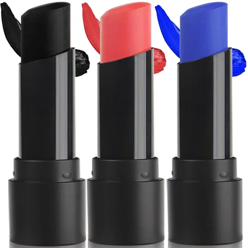 Miniatura 20 de MEICOLY Barra de maquillaje para ojos negros azul real, impermeable para béisbol, sóftbol, fútbol, lacrosse, barra de pintura corporal y facial azul