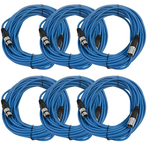 Miniatura 16 de Seismic Audio SAXLX-2Brown-Paquete de 6 cables de conexión XLR de 2 pies marrones - Cables de micrófono - Cables XLR macho a hembra - 2 pies