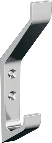 Amerock H3700326 | Emerge Gancho decorativo de pared de doble punta | Gancho de cromo pulido para abrigos, sombreros, mochilas, bolsas | Ganchos