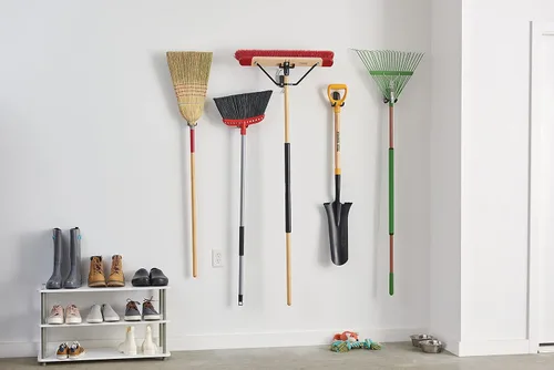 Miniatura 13 de Harper Escoba de empuje multiusos de 24 pulgadas para interiores y exteriores, húmedo/seco, tierra, mantillo multiusos con cerdas semistiff, hierba