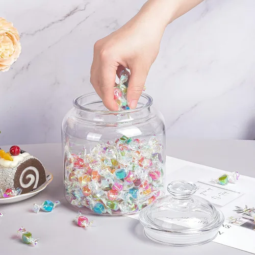Miniatura 5 de Tarro hermético pequeño de 50 onzas para almacenamiento de alimentos irrompible y apto para lavavajillas Tarros de boticario inastillables