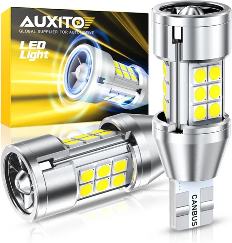 Miniatura 25 de AUXITO Bombilla LED 1157 blanca, superbrillante 2057 2357 7528 BAY15D, bombillas LED para respaldo, señal inversa, intermitente, estacionamiento