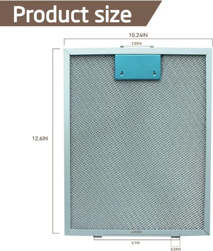 Miniatura 2 de Universal 12-5/9" x 10-1/5" Campana extractora Filtro de carbón 2 piezas