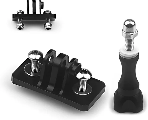 Soportes fijos universales para casco, adaptador de soporte de metal, accesorios de cámara para cámara deportiva GoPro Series/casco de paracaidismo