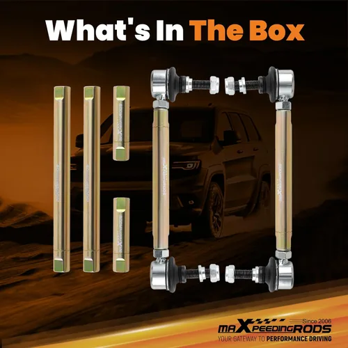 Miniatura 9 de maXpeedingrods Barras de Esfuerzo Laterales Ajustables Delanteras para BMW Serie 3 E36 E46 M3 E90 E91 E92 E93, Kit de Suspensión de Barras