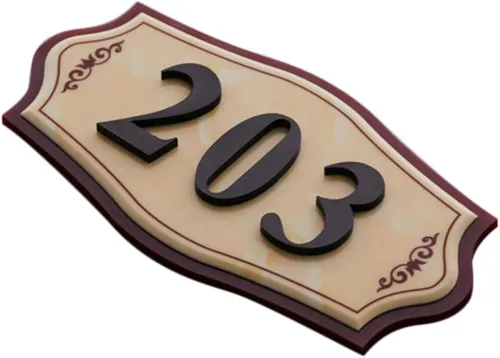 Miniatura 23 de GREUS Letrero personalizado con número de casa, placa de dirección personalizada, pizarra para interiores y exteriores, letreros decorativos