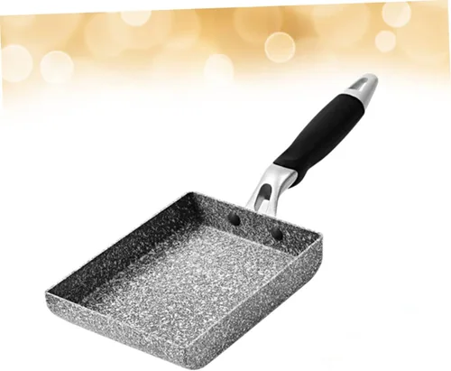 Miniatura 4 de COLLBATH Sartén rectangular antiadherente Tamagoyaki japonés para panqueques enrollados, utensilios de cocina para freír fácilmente y preparar