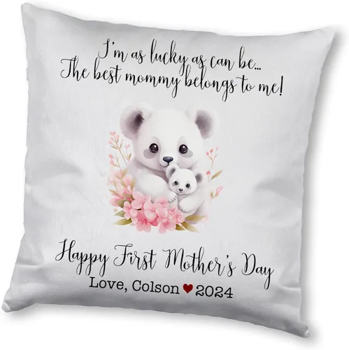 Miniatura 14 de Happy Mother's Day Koala Design, First Mother's Day Custom Pillowcase, Personalized Mother's Day Pillowcase, Gift for Mom, Home Decor