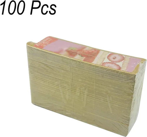 Miniatura 3 de 100 mini tablas para tartas de 5.12 x 1.57 pulgadas, juego de cartón rectangular dorado de barra larga, base para cupcakes, bandeja para exhibidores