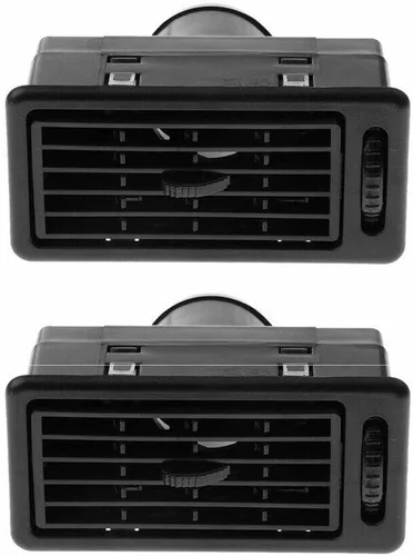Miniatura 3 de TEAMWILL Salida de ventilación para salpicadero, 2 unidades, color negro, para coche, camión, RV, ATV, calor, CA, salida de ventilación