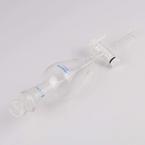 Miniatura 6 de Labasics Embudo separador cónico de vidrio borosilicato 2.0 fl oz con llave de paso de PTFE, 2.0 fl oz