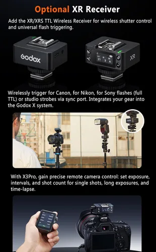 Miniatura 2 de GODOX X3 PRO S X3PRO TTL Disparador de Flash Inalámbrico para Sony con Integración Bluetooth y Control por APP Pantalla Táctil 2.4GHz Sistema