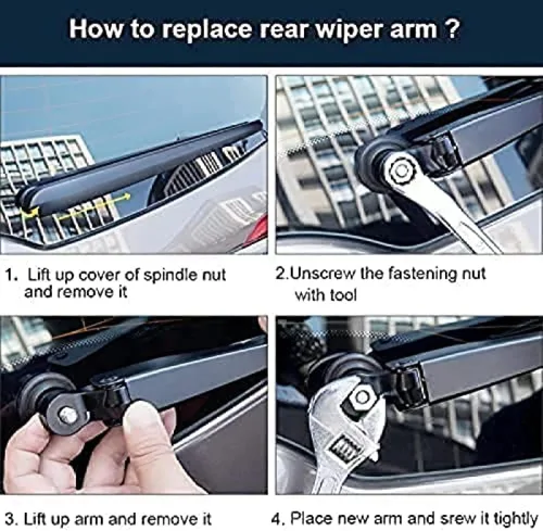 Miniatura 6 de Car rear windshield wiper kit For Kia Cerato 2003 2004 2005 2006 2007 2008 Back wiper blade washer