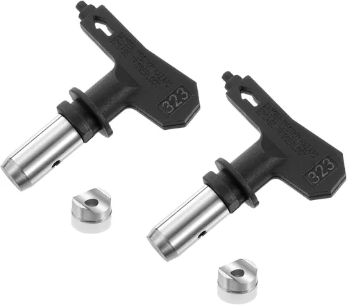 Miniatura 99 de uxcell 2 puntas de pulverización reversibles para pulverizador sin aire, 109 puntas de boquilla de pulverización de pintura, piezas de máquina